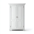 Armarios de madera 105x55x190 cm blanco - estilo clásico para dormitorio