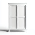 Armarios de madera 100x55x190 cm blanco diseño moderno con dos puertas correderas