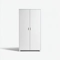 Armarios de panel 80x50x175 cm blanco - diseño moderno para dormitorio