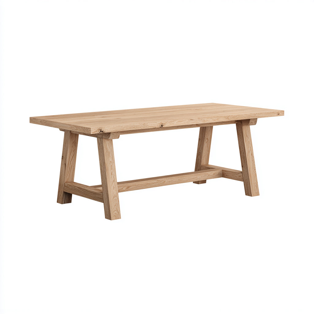Mesas de jardín de madera 180x85x75 cm natural - diseño rectangular para exterior
