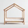 Camas infantiles de madera 200x95x165 cm natural y blanco - diseño de casa para dormitorio